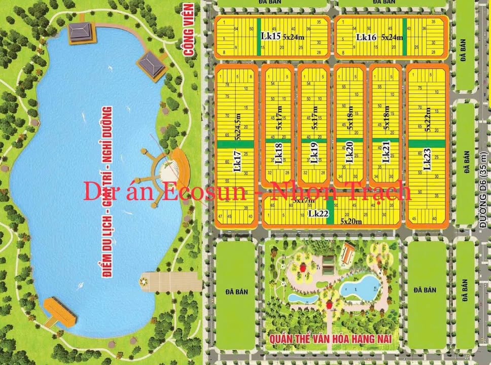 Đất nền Ecosun Nhơn Trạch 88m² giá chỉ 1.35 tỷ - Pháp lý rõ ràng, sổ hồng riêng