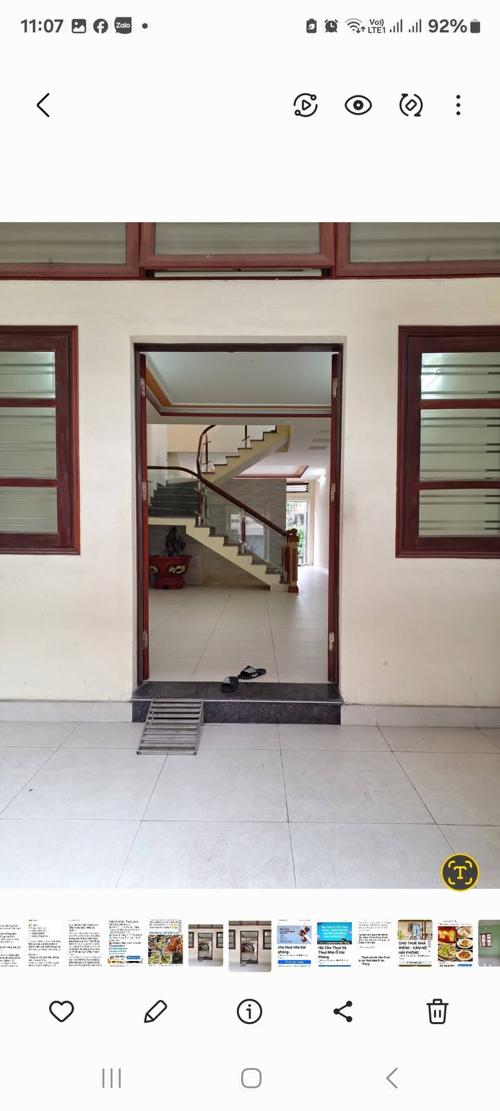 Nhà cho thuê tại đường Lê Thánh Tông, Ngô Quyền, Hải Phòng - Diện tích 172m², Giá 7 triệu/tháng, Cổng sau ô tô đỗ tận cửa