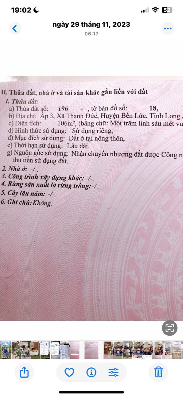 Đất thổ cư ấp 3 Thạnh Đức 105m² giá 620 triệu - Sổ hồng chính chủ, ô tô vào tận nơi!