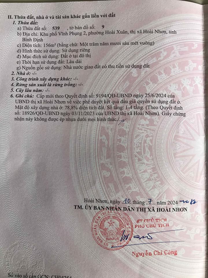 Đất thổ cư Hoài Xuân 156m² giá 600 triệu - Đường bê tông rộng rãi!