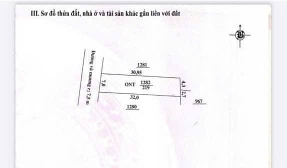 Bán lô đất đẹp xã Quảng Định 219m² giá 1.05 tỷ - Đầu tư tiềm năng!