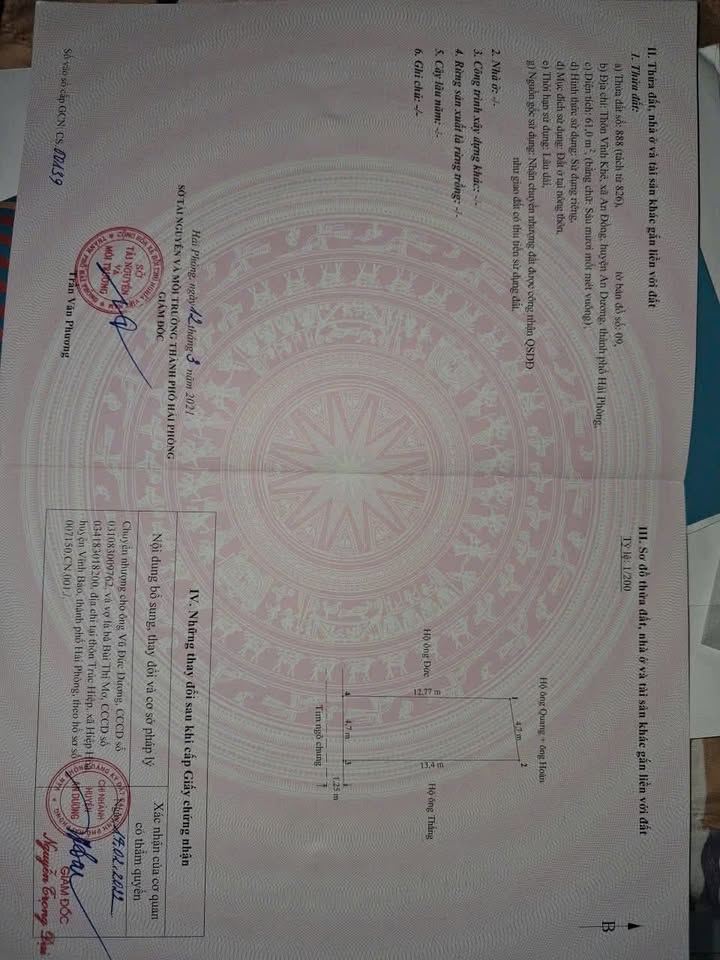 Đất Vĩnh Khê, An Đồng, An Dương 61m² giá 1.25 tỷ - Cơ hội đầu tư hấp dẫn!