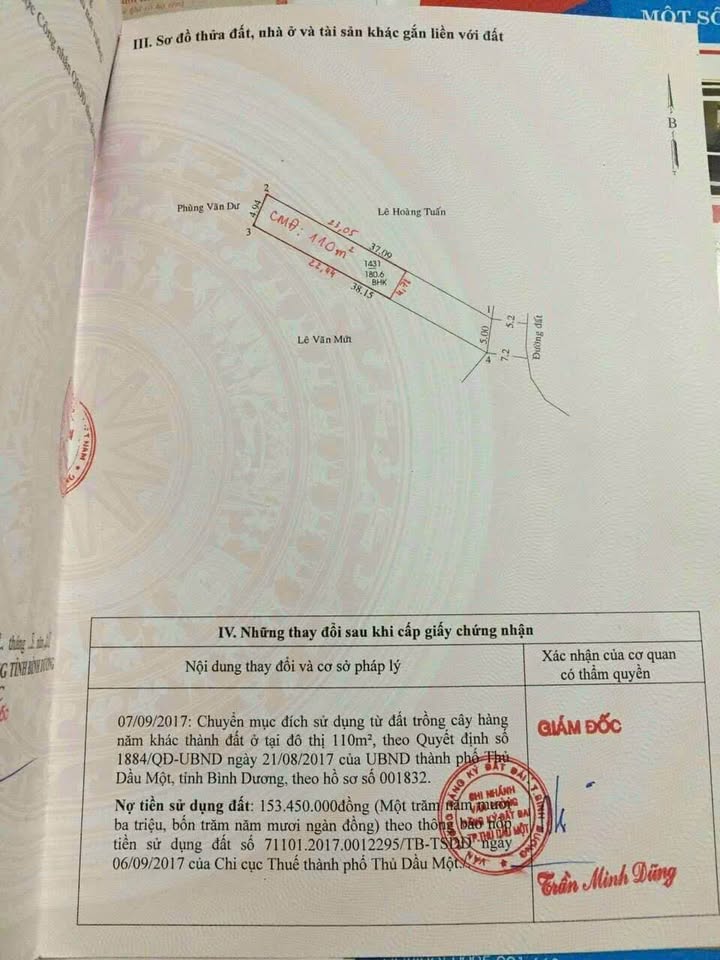 Đất Thủ Dầu Một Phú Lợi 180m² giá 3 tỷ - Hướng Đông, đầu tư sinh lời!