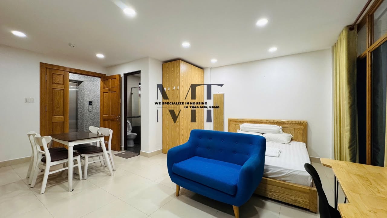 Căn hộ Studio 35m² giá 8.5 triệu tại Thảo Điền - Nhà đầy đủ tiện nghi!