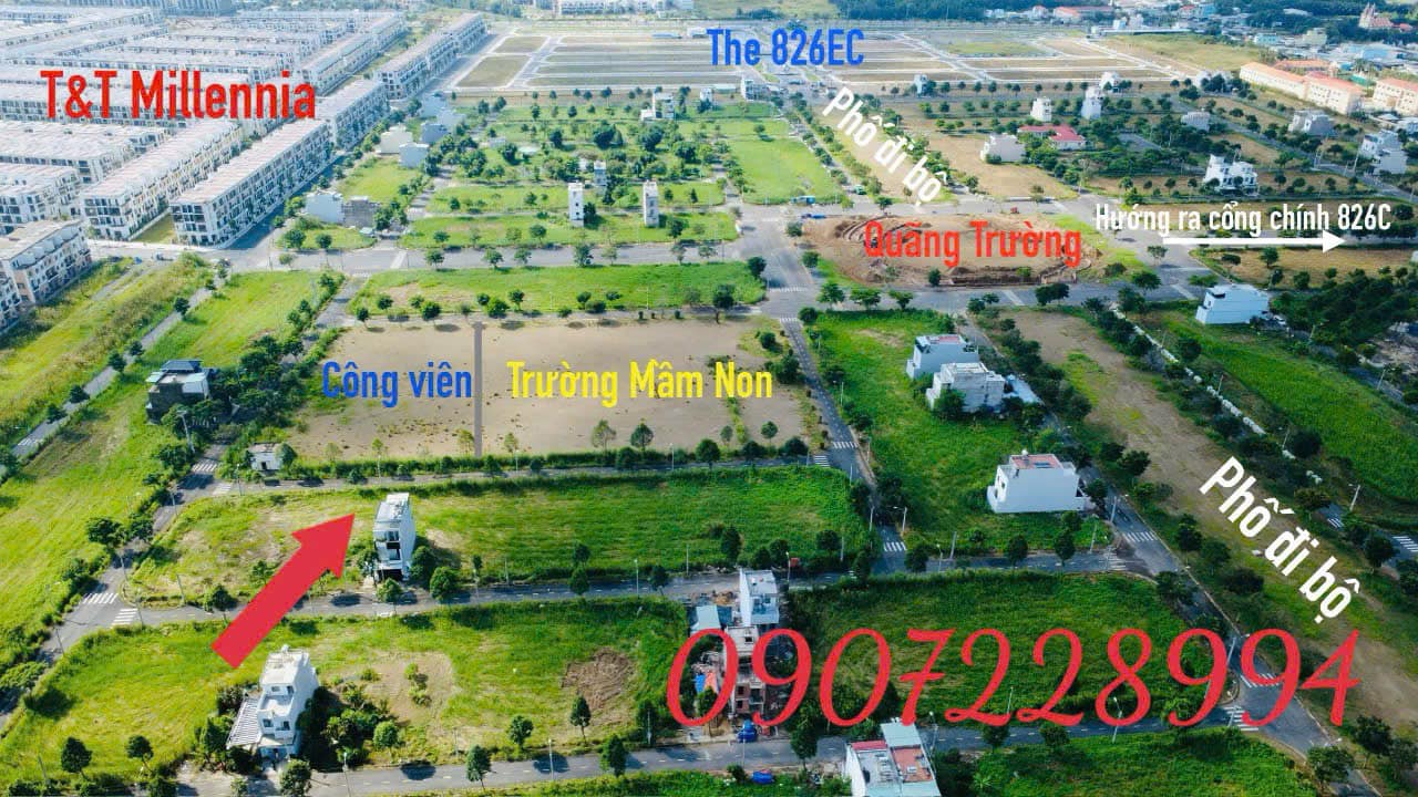 Đất nền KDC Sài Gòn Village Long Hậu 80m² giá 2.2 tỷ - View công viên tuyệt đẹp!