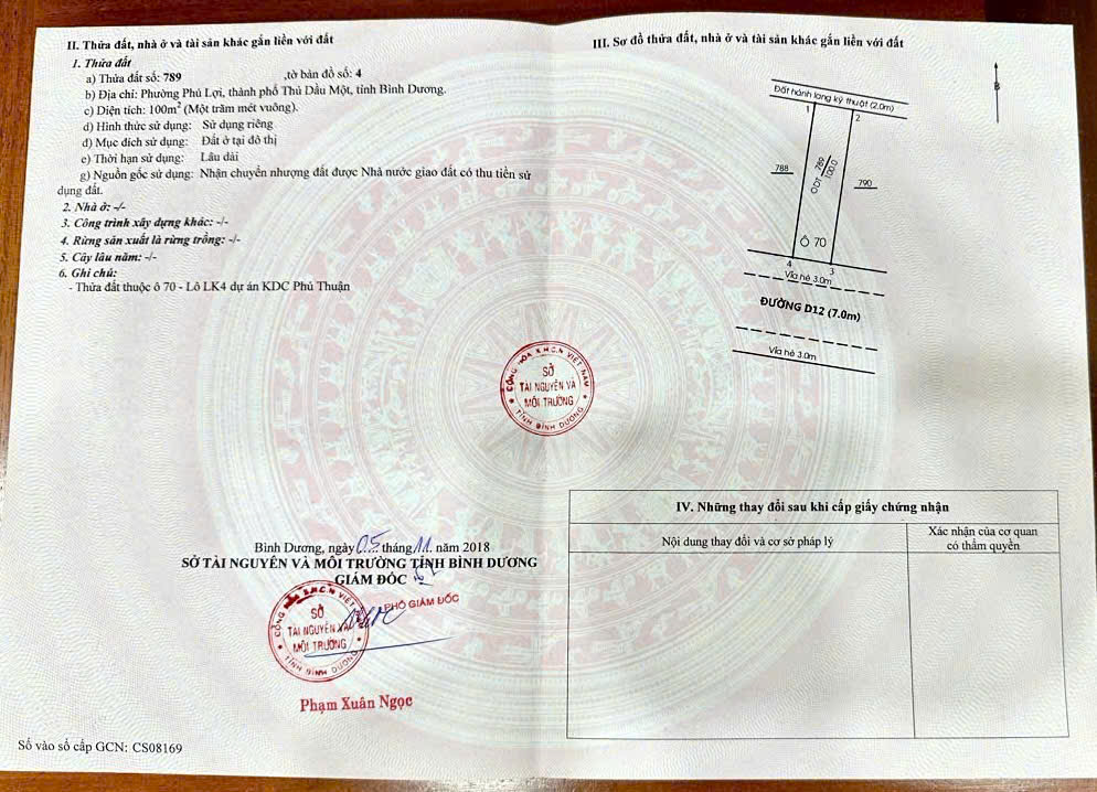 Đất nền KDC Phúc Đạt Thủ Dầu Một 100m² giá chỉ 4.35 tỷ - Cơ hội đầu tư hiếm có!