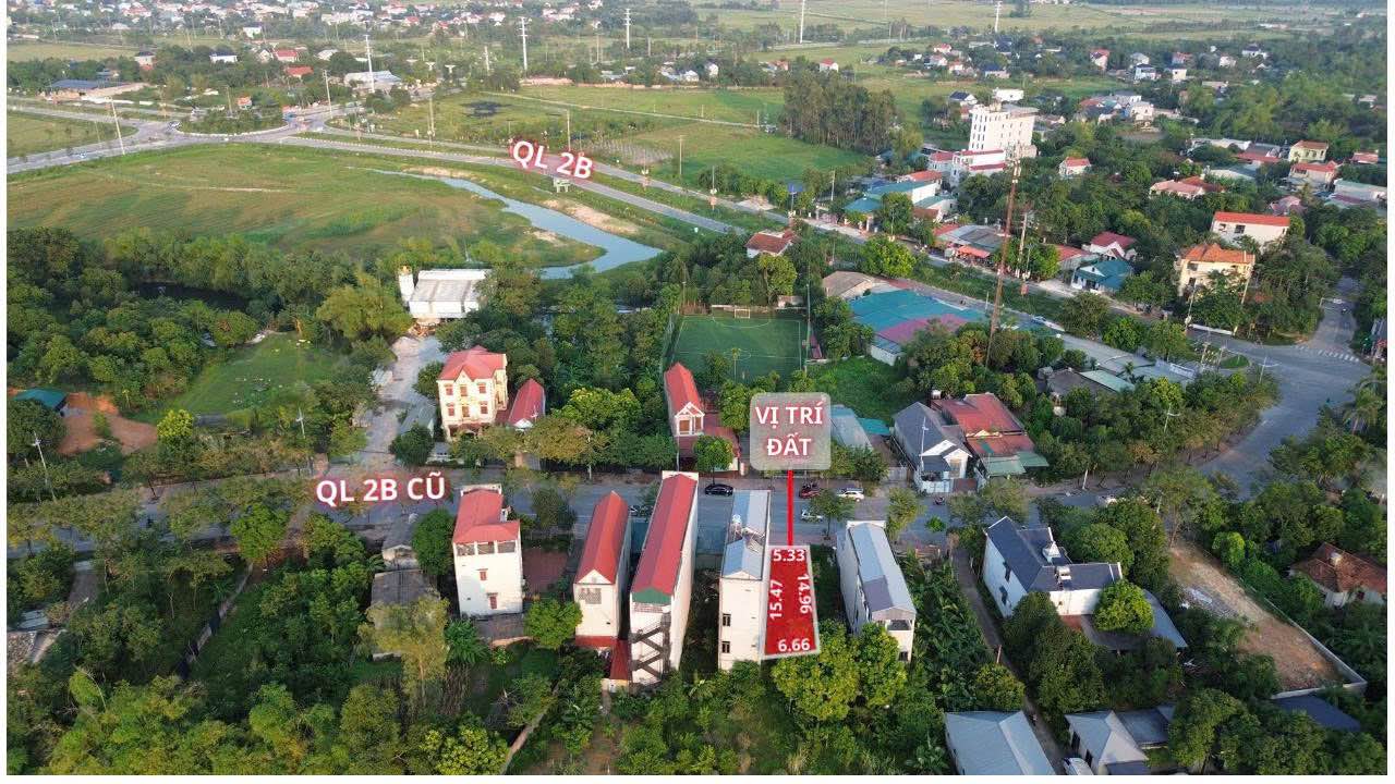 Đất nền kinh doanh mặt đường Quốc lộ 2B, Hợp Châu, 91m² - Cơ hội đầu tư hấp dẫn!