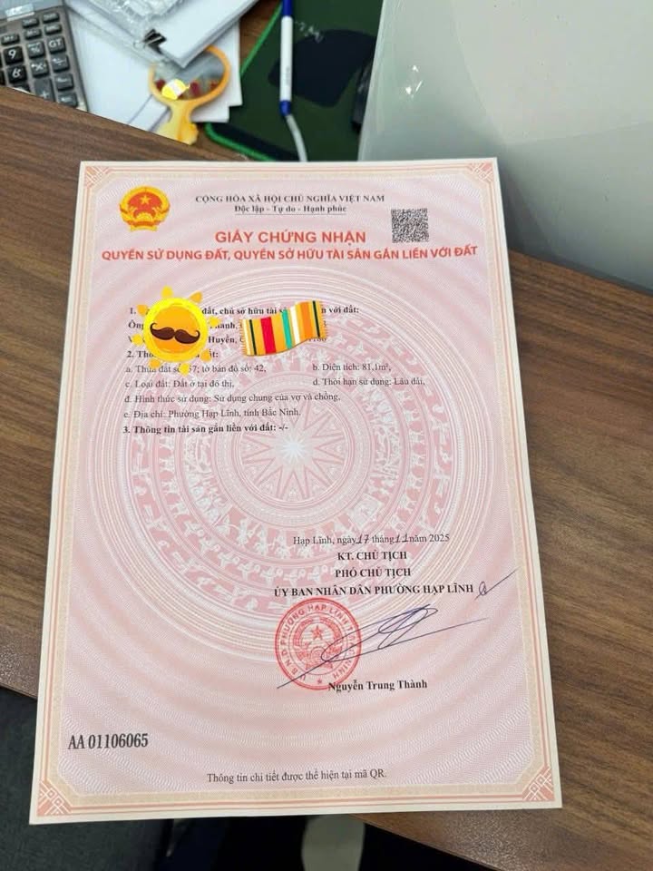 Đất nền Khắc Niệm, Bắc Ninh 81m² giá 6.5 tỷ - Mặt tiền 5.5m, vị trí đắc địa!