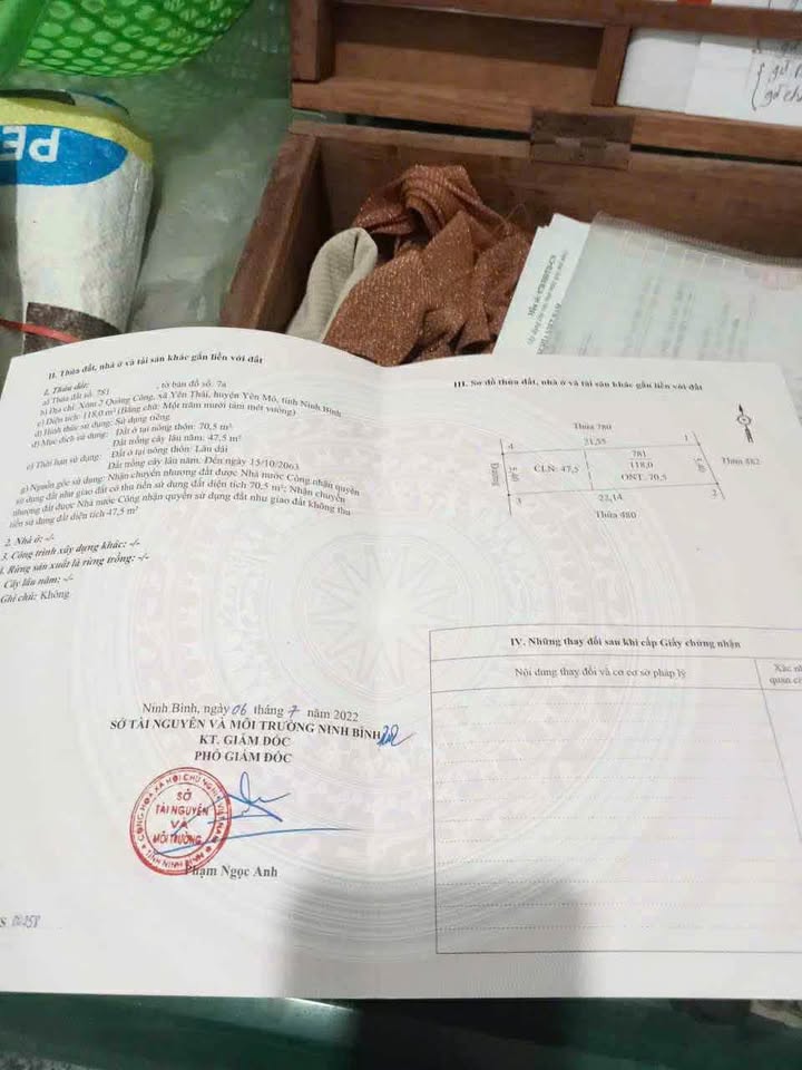 Đất nền Yên Thái, Yên Mô 110m² giá chỉ 595 triệu - Cơ hội đầu tư hấp dẫn!