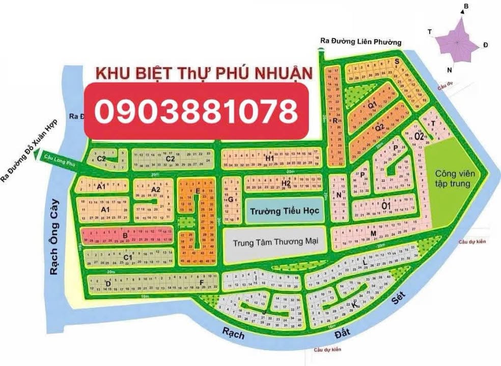 Bán đất mặt tiền đường 659, KDC Phú Nhuận, Thủ Đức 270m² - Sổ đỏ chính chủ, giá tốt!