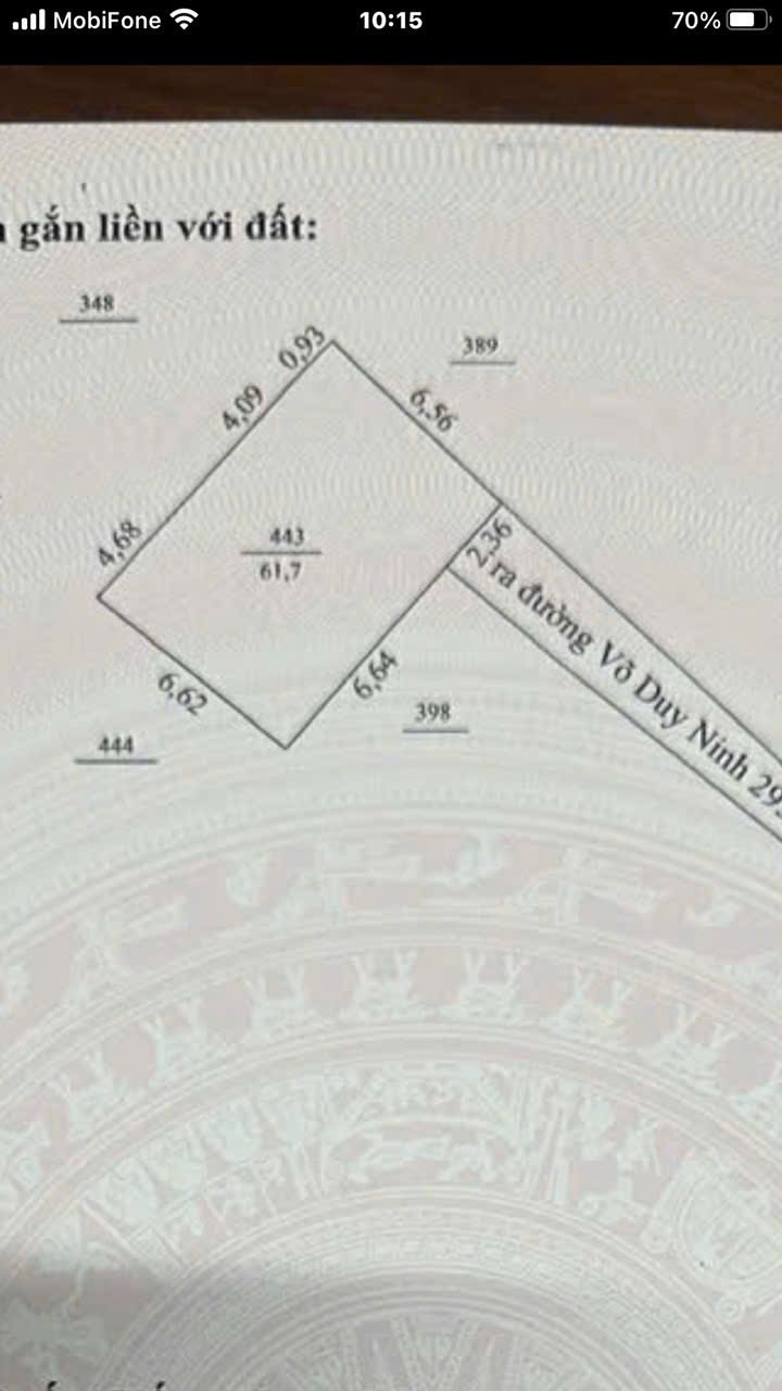 Đất Kiệt Võ Duy Ninh Đà Nẵng 61,7m² giá 3,5 tỷ - Cơ hội đầu tư tuyệt vời!