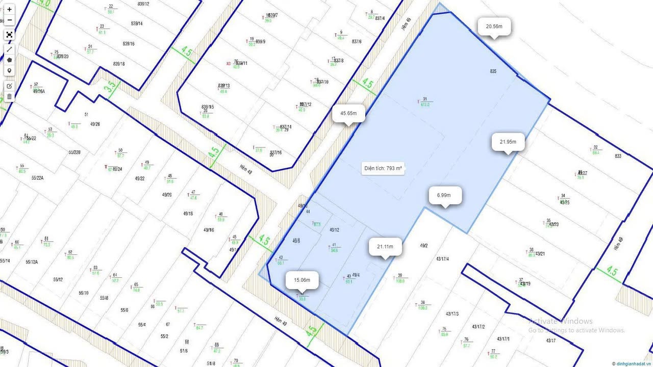 Đất xây dựng Building/Hotel tại 835 Hoàng Sa, Quận 3, 814m² - Cơ hội đầu tư hiếm có!