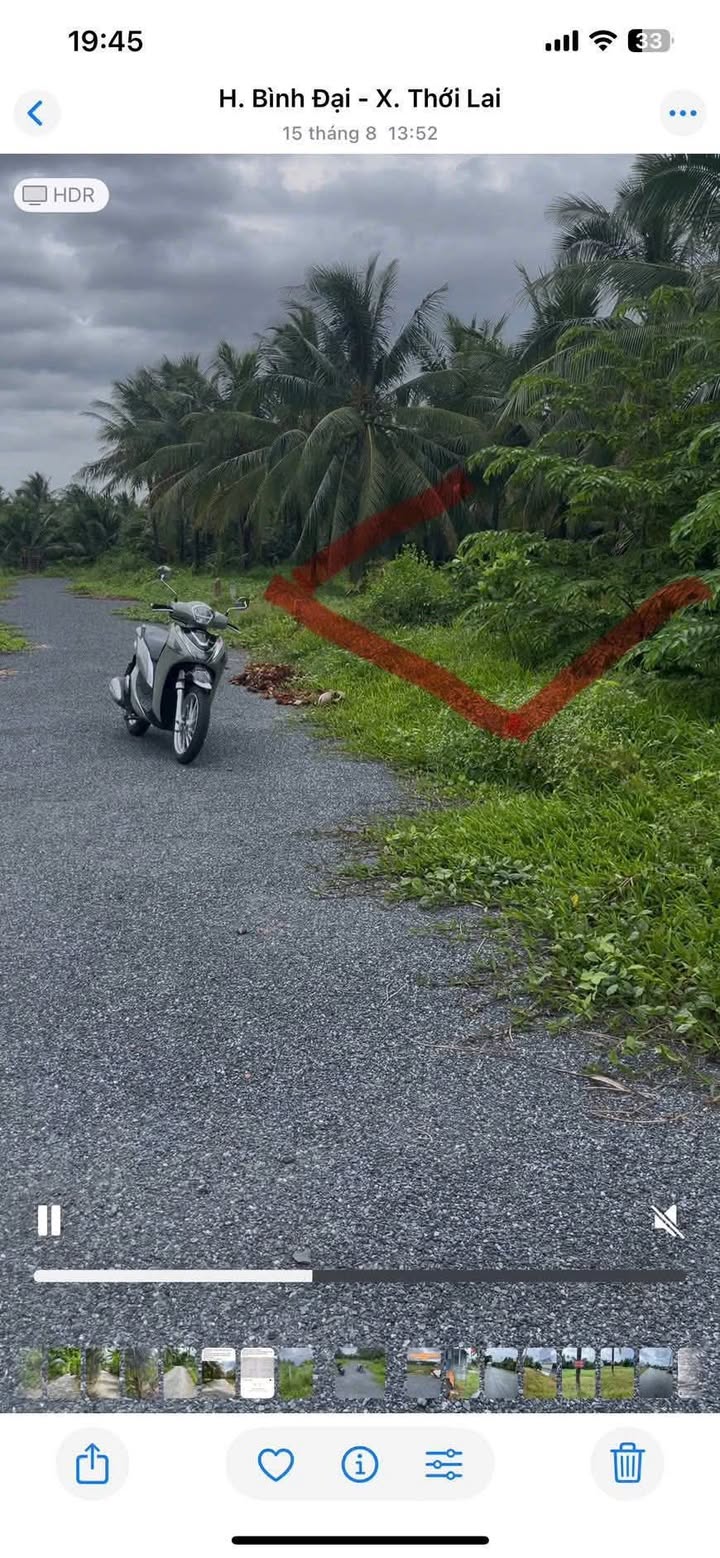 Đất nền Thới Lai, Bình Đại 126m² giá 340 triệu - Sổ đỏ chính chủ, thổ cư 100%!