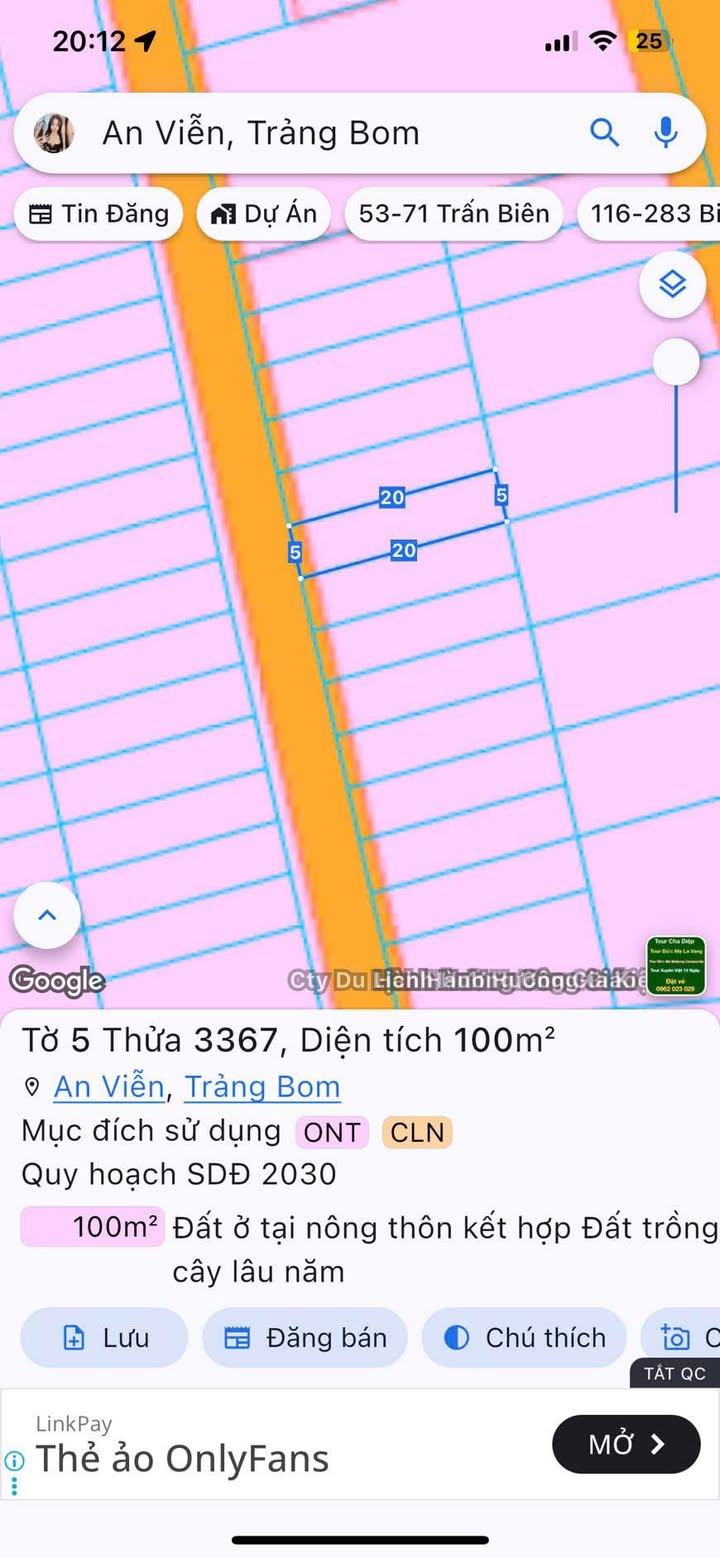 Đất nền An Viễn Trảng Bom 100m² chỉ 880 triệu - Sổ đỏ chính chủ!