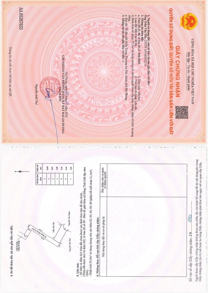 Đất Hồng Thái An Dương 46m² giá 700 triệu - Cơ hội đầu tư tuyệt vời!