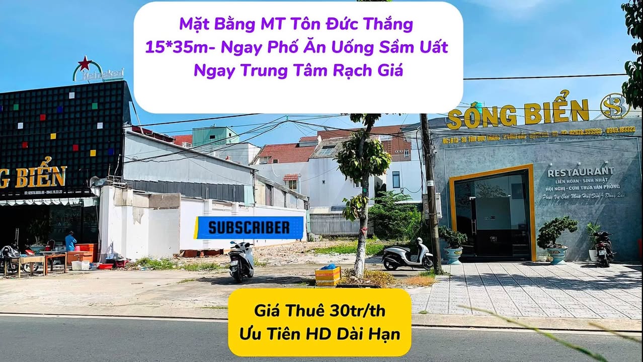 Store cho thuê mặt tiền Tôn Đức Thắng, Rạch Giá - Vị trí kinh doanh lý tưởng!