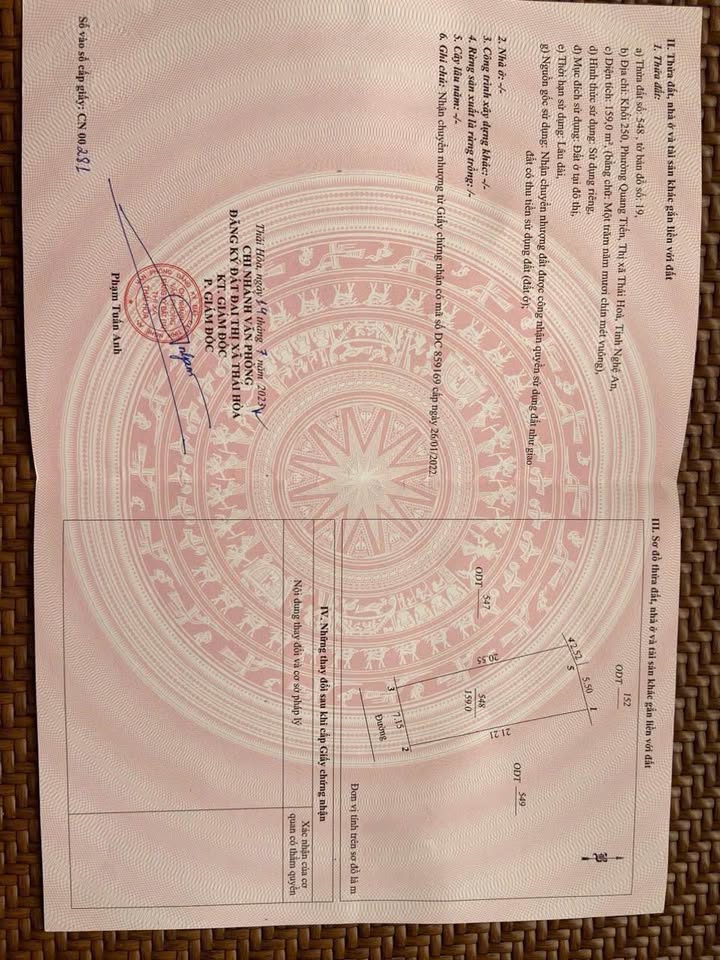 Đất xưởng Quang Tiến Thái Hòa 149m² giá 800 triệu - Đầu tư sinh lời ngay!