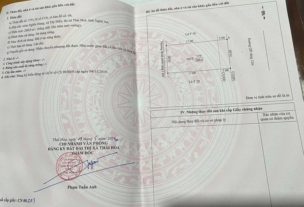 Đất đấu giá Nghĩa Hưng 200m² giá thỏa thuận - Cơ hội đầu tư không thể bỏ lỡ!