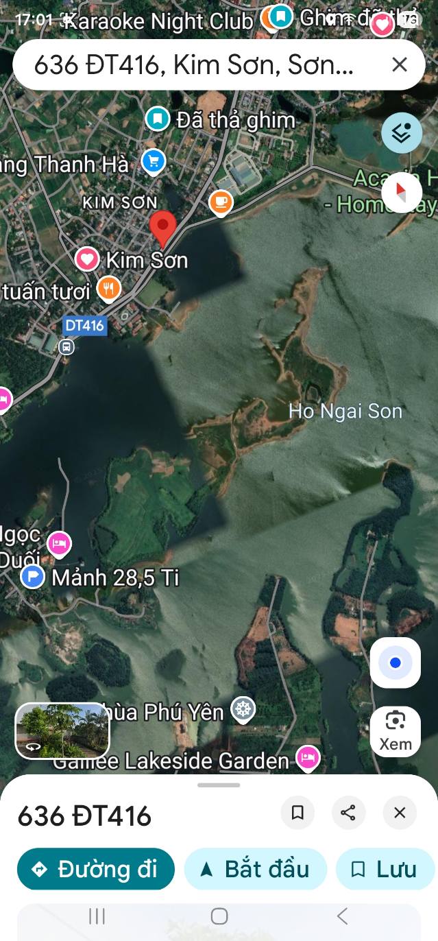 Đất nền 500m² mặt đường TL 416, hồ Đồng Mô - Cơ hội đầu tư hấp dẫn!