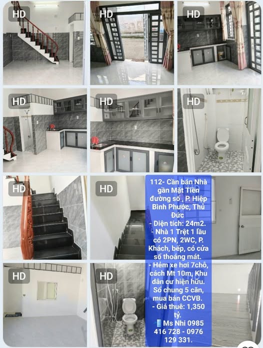 Nhà bán gần Mặt Tiền đường số, Hiệp Bình Phước, Thủ Đức 24m² - Cơ hội đầu tư tuyệt vời!