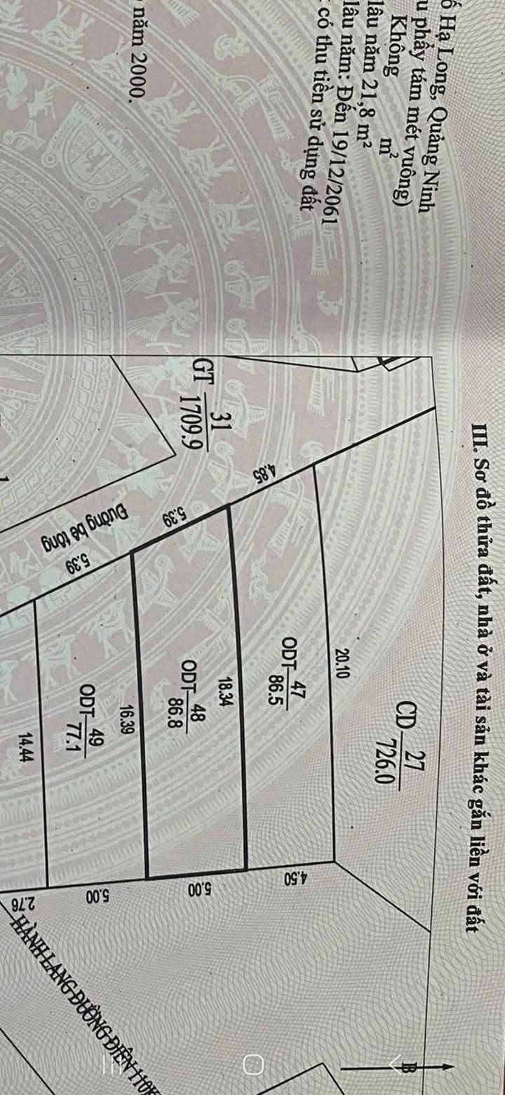 Đất nền tại Cao Xanh, Hạ Long 77m² giá 1 tỷ - Đường ô tô đỗ cửa!