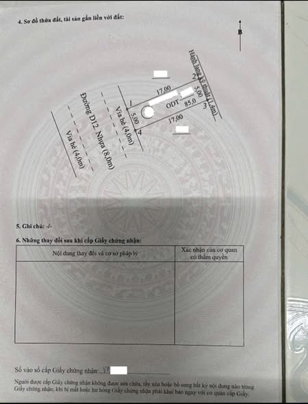 Đất nền dự án U&I Thới Hòa Bến Cát 85m² - Đầu tư sinh lời hấp dẫn!