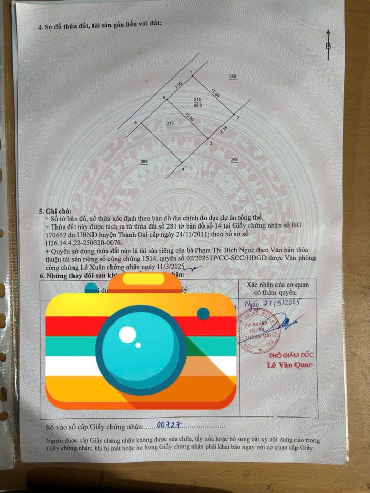 Đất nền Tam Hưng, Thanh Oai 88m² giá 6.336 tỷ - Cơ hội đầu tư hiếm có!