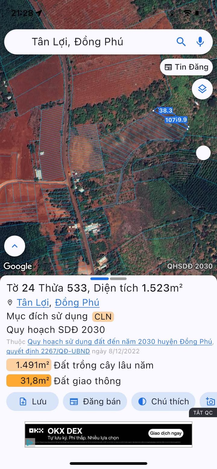 Đất nền Tân Lợi Đồng Phú 1500m² chỉ 300 triệu - Cơ hội đầu tư tuyệt vời!