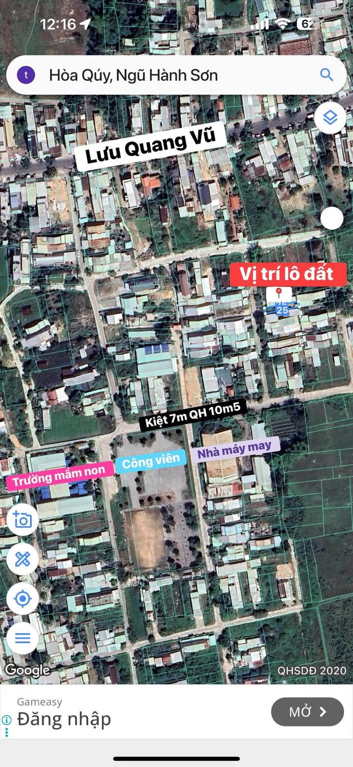 Đất nền Hòa Quý Đà Nẵng 99.8m² giá 2.5 tỷ - Sổ đỏ chính chủ, vị trí đắc địa!