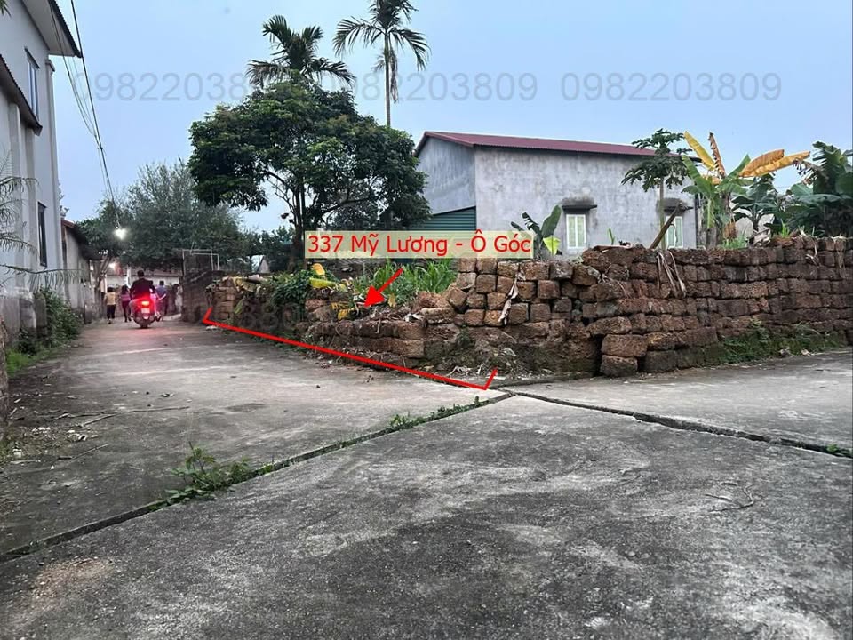 Đất nền lô góc Mỹ Lương 337m² giá chỉ 4 tỷ - Cơ hội vàng cho nhà đầu tư!