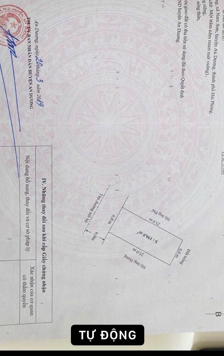 Đất 150m² tại Quỳnh Hoàng An Dương - Mặt tiền 12m, sổ đỏ chính chủ!