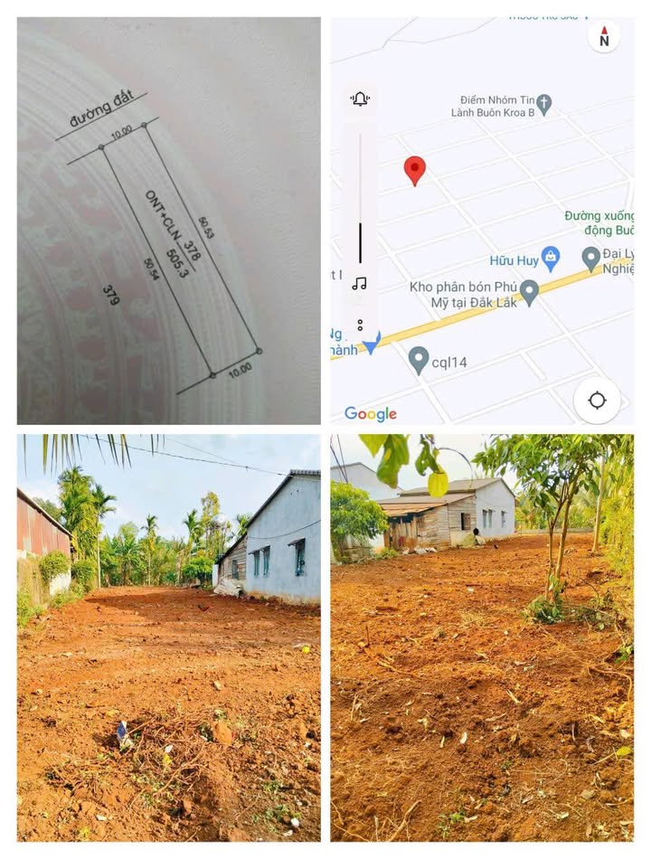 Đất thổ cư 120m² khu vực Cuôr Đăng - Giá 1.32 tỷ - Sổ đỏ chính chủ