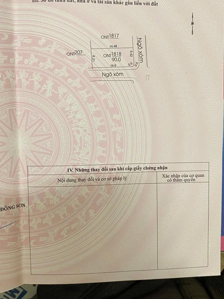 Đất thổ cư Đông Thịnh 90m² giá chỉ 800 triệu - Ngõ ô tô thông tứ phía!