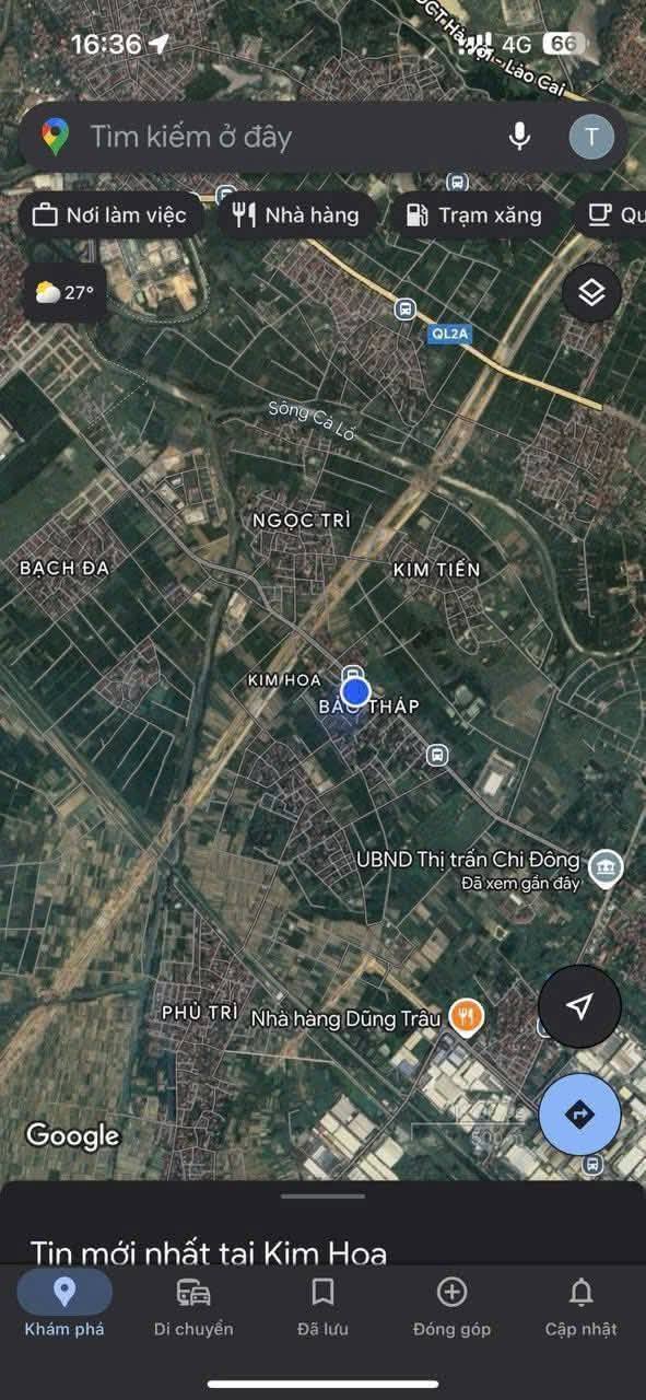 Đất đấu giá Kim Hoa, Mê Linh 100m² - Kinh doanh ngay, sổ hồng đầy đủ!