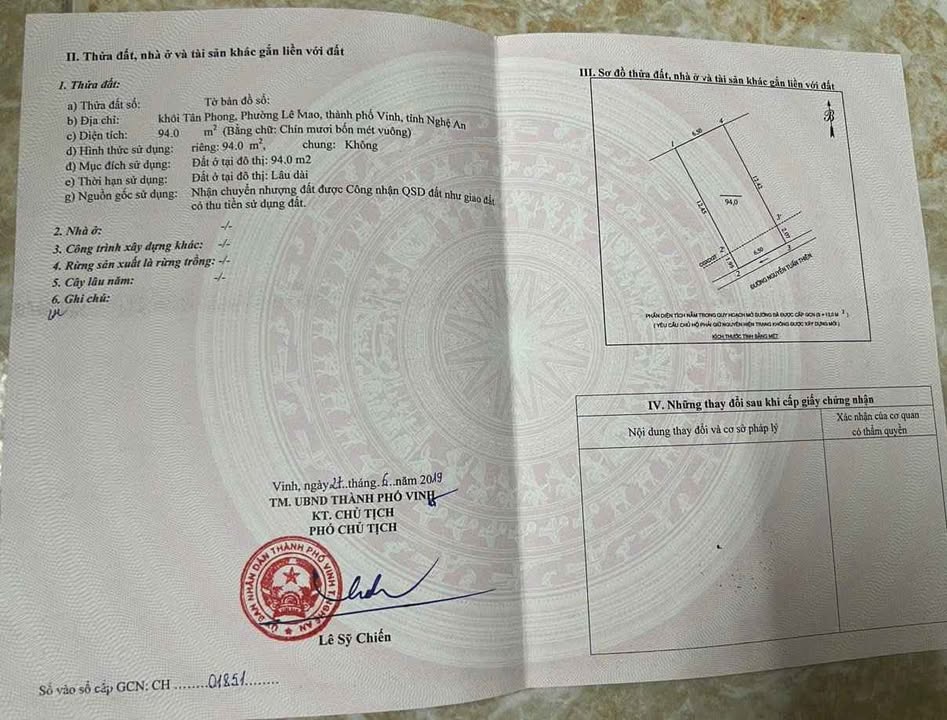 Nhà khung sắt + Đất 94m² tại phường Lê Mao, Nghệ An - Kinh doanh sầm uất!