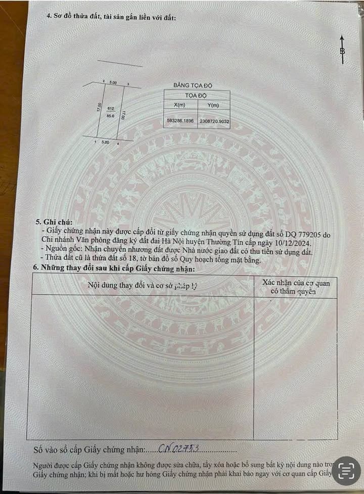 Đất đấu giá Vân Tảo Thường Tín 85m² giá thỏa thuận - Tiềm năng đầu tư lớn!