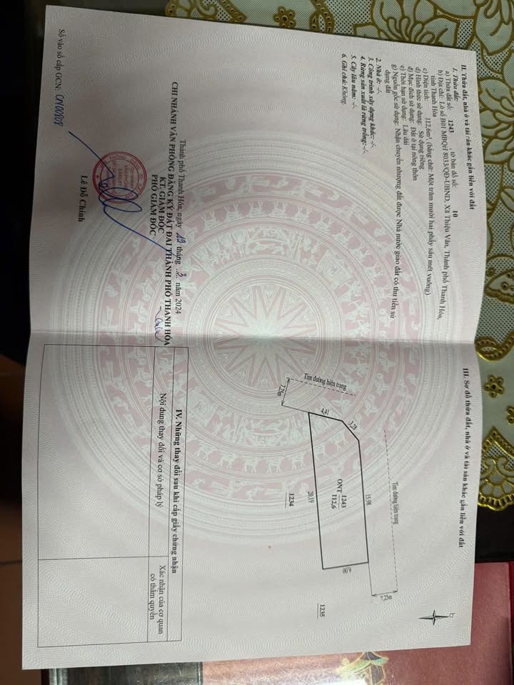 Đất nền Thanh Hóa 112.6m² giá chỉ 1 tỷ - Mặt tiền đẹp, đầu tư sinh lời!