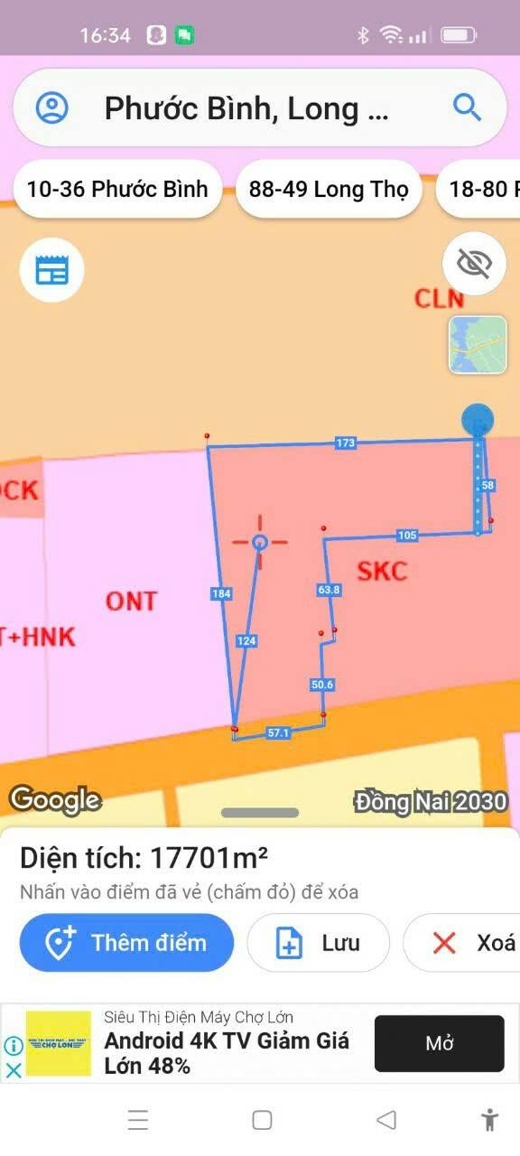 Đất nền Phước Bình, Long Thành 1,8 hécta giá 75 tỷ - Cơ hội đầu tư hấp dẫn!