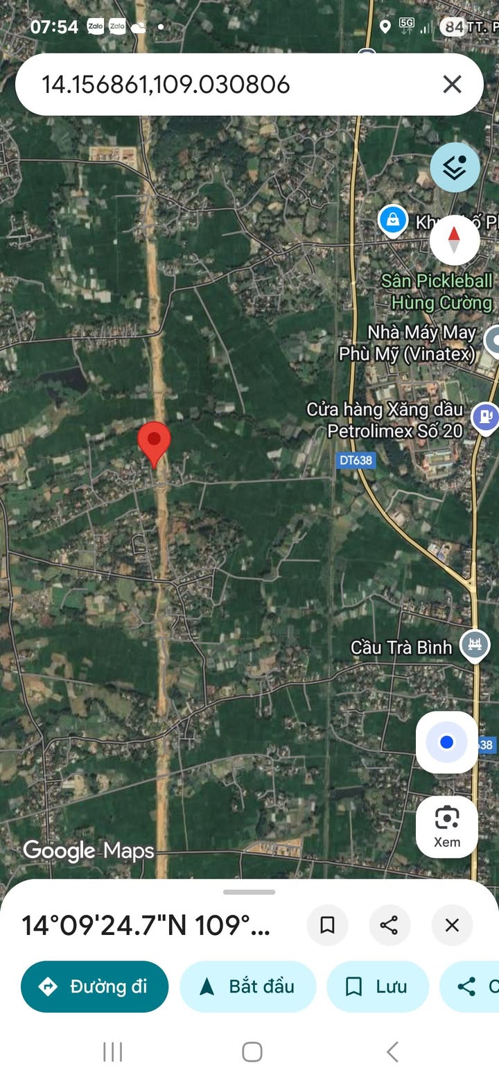 Đất thổ cư 200m² tại thôn Trà Bình Tây, huyện Phù Mỹ - Diện tích 1000m², giá tốt đầu tư!