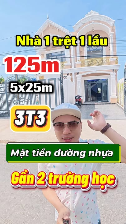 Nhà phố ấp Kế Mỹ, Cần Giuộc 125m² giá 3.3 tỷ - Khu nhà giàu, tiện ích đầy đủ!