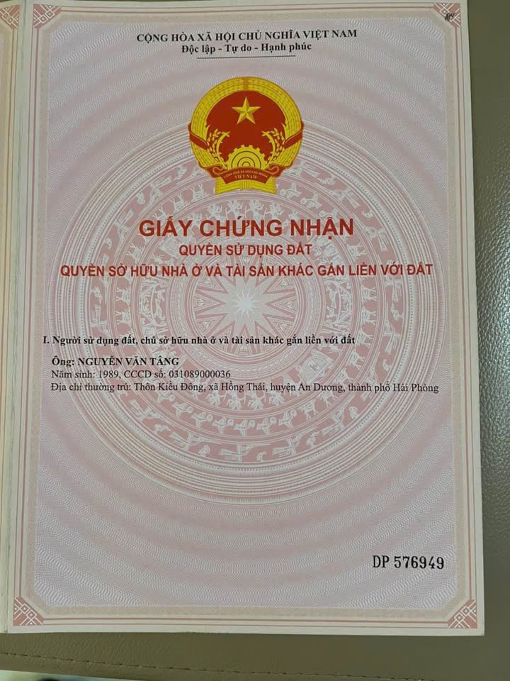 Đất nền chính chủ Hồng Thái - An Dương 64m² giá 1.3 tỷ - Vị trí vàng gần bệnh viện