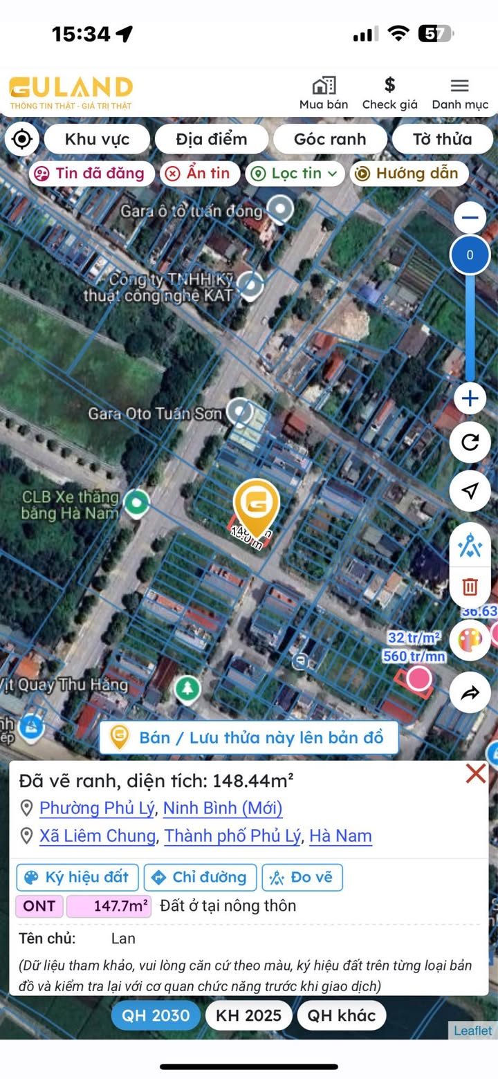 Đất nền lô góc Liêm Chính Phủ Lý 148m² giá 4 tỷ - Đầu tư sinh lời hấp dẫn!