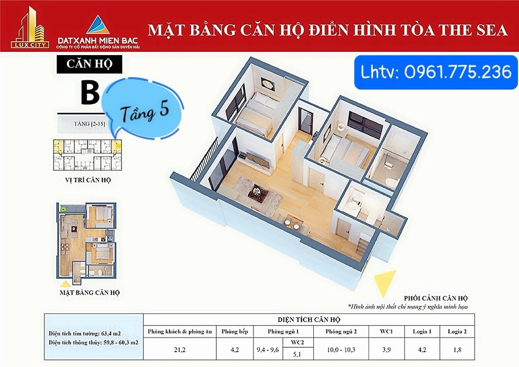 Căn hộ Luxcity Cẩm Phả 65m² giá 2 tỷ - View biển tuyệt đẹp!
