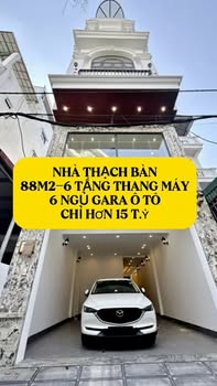 Nhà Thạch Bàn 88m² 6 tầng thang máy - Ô tô vào tận nhà chỉ 15 tỷ
