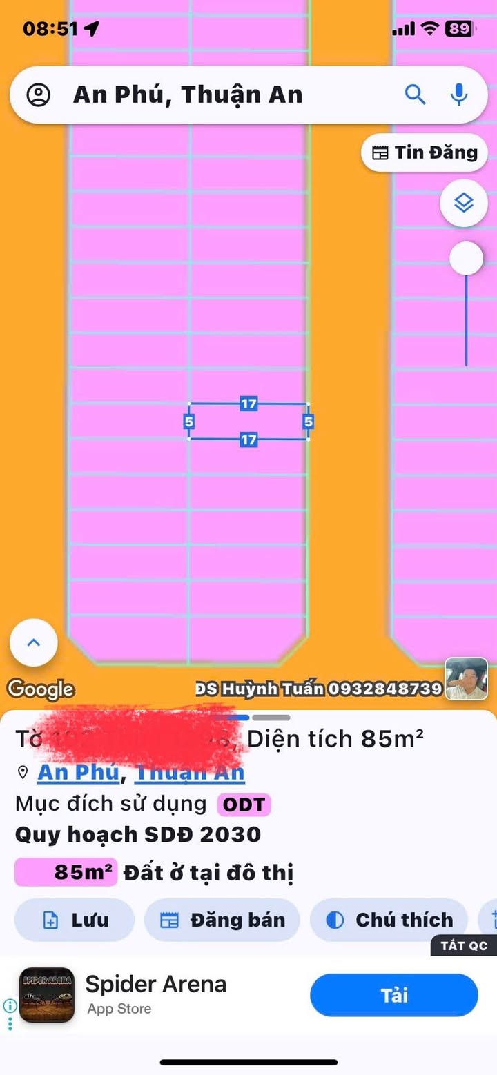 Đất nền An Phú Thuận An 85m² giá 3.4 tỷ - Cơ hội đầu tư hiếm có!