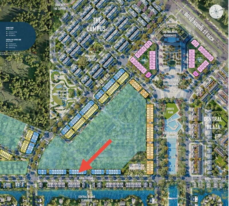 Shophouse mặt đường Nguyễn Sỹ Sách - Eco Central Park 120m² giá 5 tỷ - Đầu tư sinh lời cao!