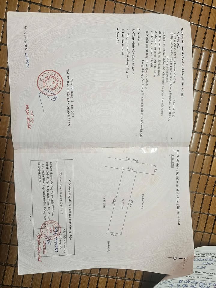 Bán lô đất mặt đường Lương Khê, Tràng Cát 92.5m² giá 2.96 tỷ - Đầu tư sinh lời cao!