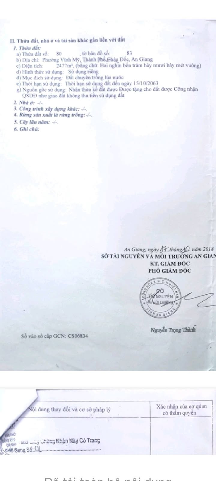 Đất vườn 2477m² đường Kinh Đào, Châu Đốc - Cơ hội đầu tư tuyệt vời!