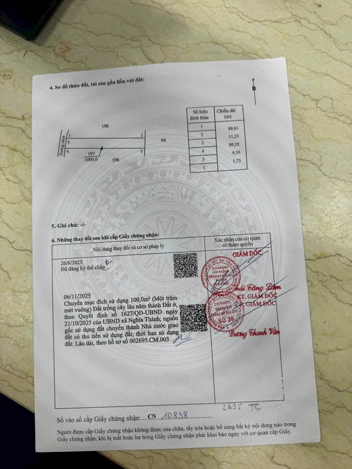 Đất nền Nghĩa Thành, Châu Đức 1000m² giá 1.25 tỷ - Đường nhựa, gần cafe