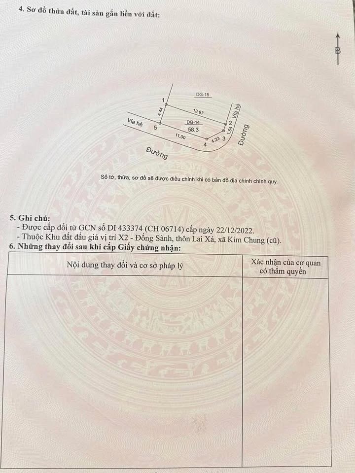 Đất đấu giá Kim Chung Hoài Đức 58.3m² giá 10 tỷ - Lô góc thoáng mát, vị trí đắc địa!